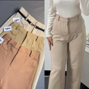 Oro Pants Knit - Celana Kulot Wanita Anti Kusut - Celana Kantor Higwaist Adem Nyaman