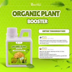NutriMax Organic Plant Booster Padi 500 ML - Pupuk Organik Cair Padi  - Mempercepat Pertumbuhan & Pelebat Daun Padi