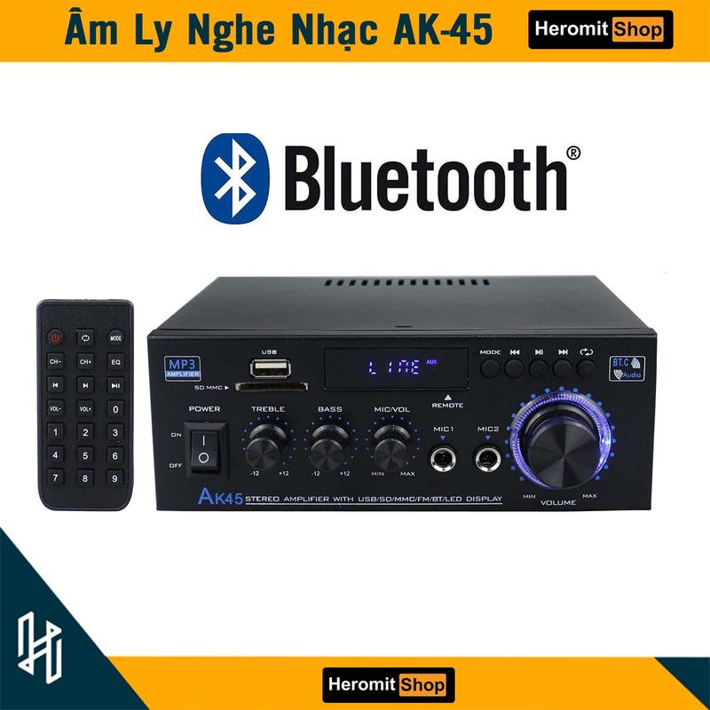 Âm ly Mini Bluetooth Amly mini HiFi AK-45 nghe nhạc hay