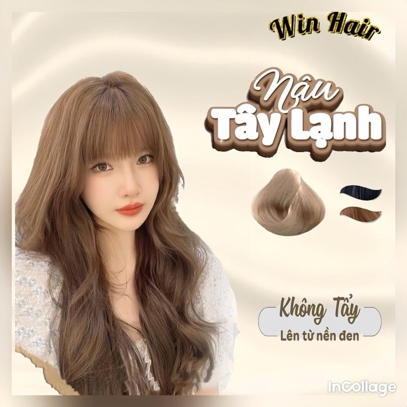 THUỐC NHUỘM TÓC MÀU NÂU TÂY LẠNH - NÂU TÂY KHÓI TRẦM - không tẩy - HÀNG LOẠI 1 - BÊN MÀU MỀM MƯỢT