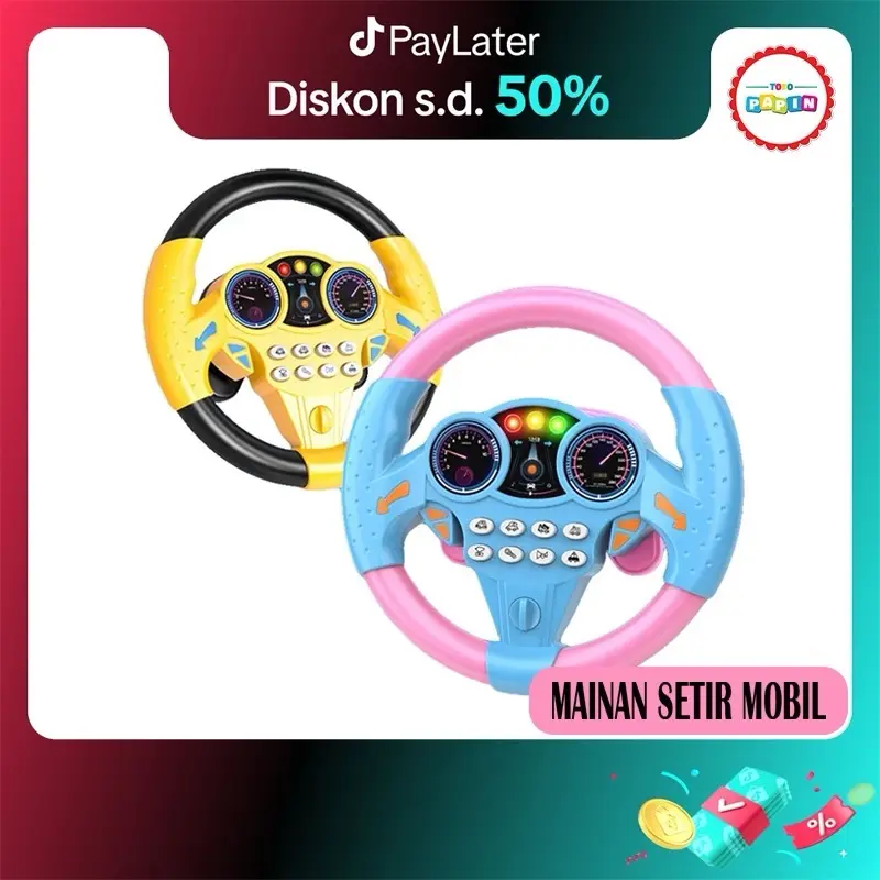 Mainan Setir Mobil Anak Setiran Stir Edukasi Bayi Laki Laki Perempuan