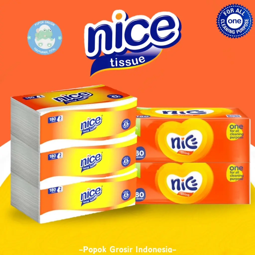 NICE Facial Tissue Soft Pack / Tissue wajah 250 Sheets Tisu