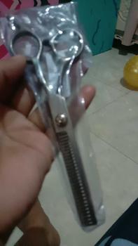 Product Review of Gunting Potong Rambut Stainless Penipis Sasak Flat  Salon Barbershop Pangkas Rambut Steel from K**i 0