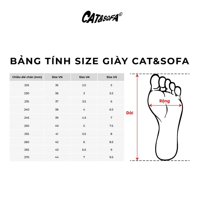 Giày Cat&Sofa MAX Headphone Chunky Bánh Mì Đế Cao Màu Trắng Be 5