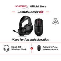 Gambar [BUNDLE] HyperX Gaming Bundle Cloud Jet Wireless Black / Blue Bluetooth Headset Stereo Bass Mic + Pulsefire Fuse Wireless Black RGB Gaming Mouse 12000 DPI 6 Buttons Original Official - Blue dari HyperX Indonesia Kota Administrasi Jakarta Utara 1 Tokopedia