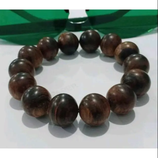 Gelang Berkualitas Kayu Gaharu Super Kalimantan 16mm Buaya 1