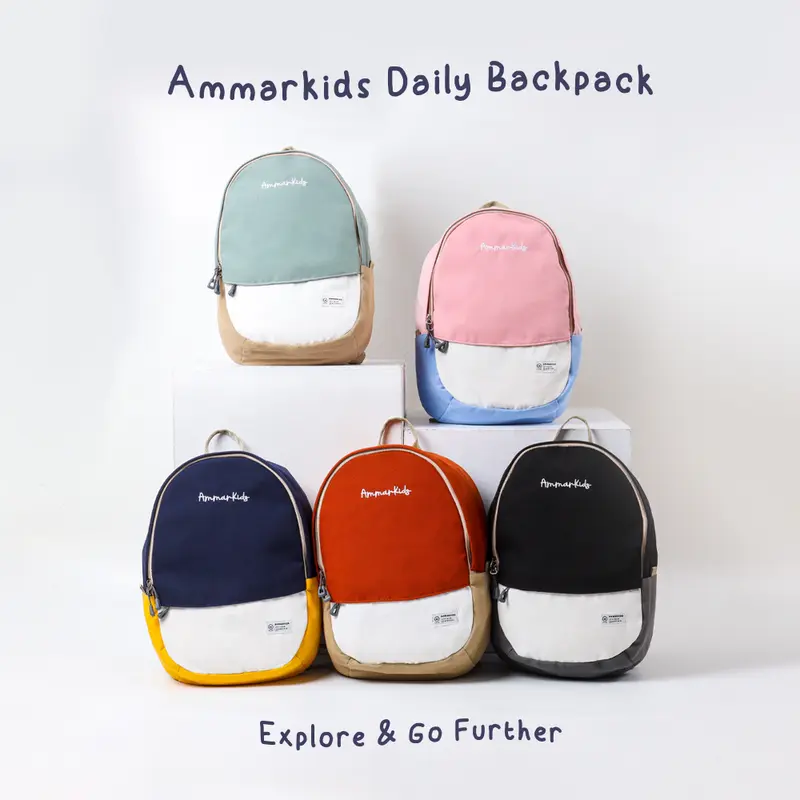 Ammarkids Daily Backpack | Tas Sekolah | Tas Ransel | Tas Ransel Sekolah Anak Laki-Laki Perempuan SD SMP 1