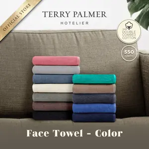 Handuk Terry Palmer Hotelier - Face Towel 550gsm - Color Edition - 30 x 30cm - Handuk Wajah / Handuk Hotel / Handuk Polos / Sapu Tangan