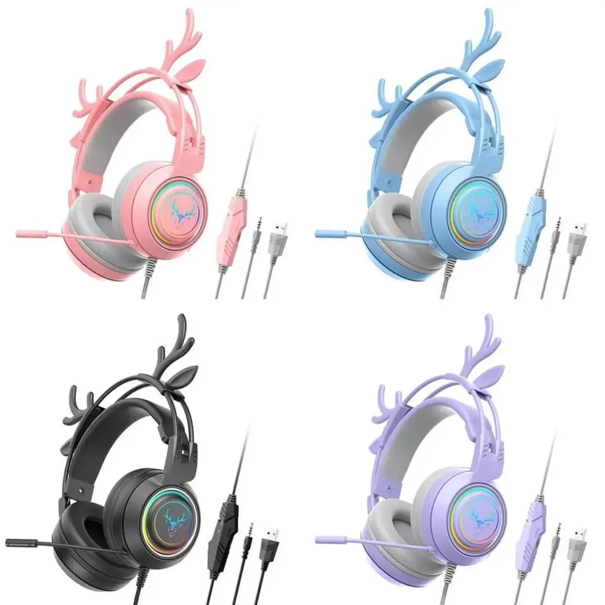 Narvik Headphone Gaming Kabel Earphone Rusa With Microphone Over Ear Headset Bando Bass SY-G25 Coil Wire