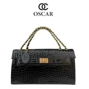OSCAR Tas Cherry Long Tali rantai Wanita model Handbag Sling Bag kekinian 1 ruang Tas simple cewek terbaru Tas kondangan Selempang