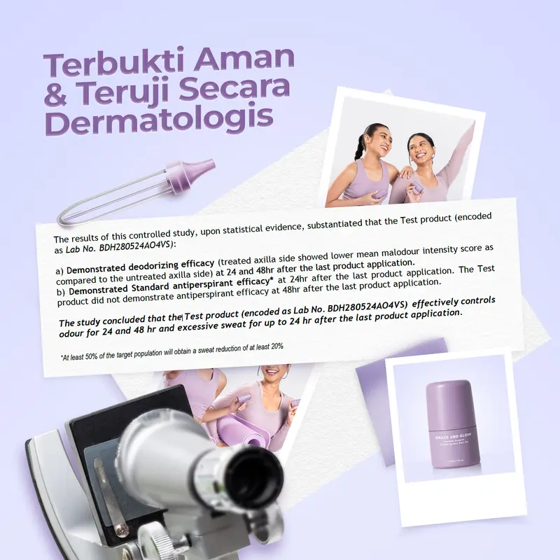 Antiperspirant Roll On 20mL Invinsible Smooth | Grace and Glow | Deodoran Anti Bau & Keringat Berlebih | Mengurangi Keringat Berlebih Pada Ketiak Hingga 48 Jam 3