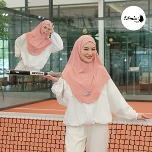 Dhinda Hijab - Bergo Non Pet Antem Size M Jersey Ity Nyaman Dhinda Hijab - Bergo Non Pet Antem Size M Jersey Ity Nyaman