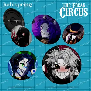 FREAK CIRCUS PIN BUTTON CEMITI GLOSSY