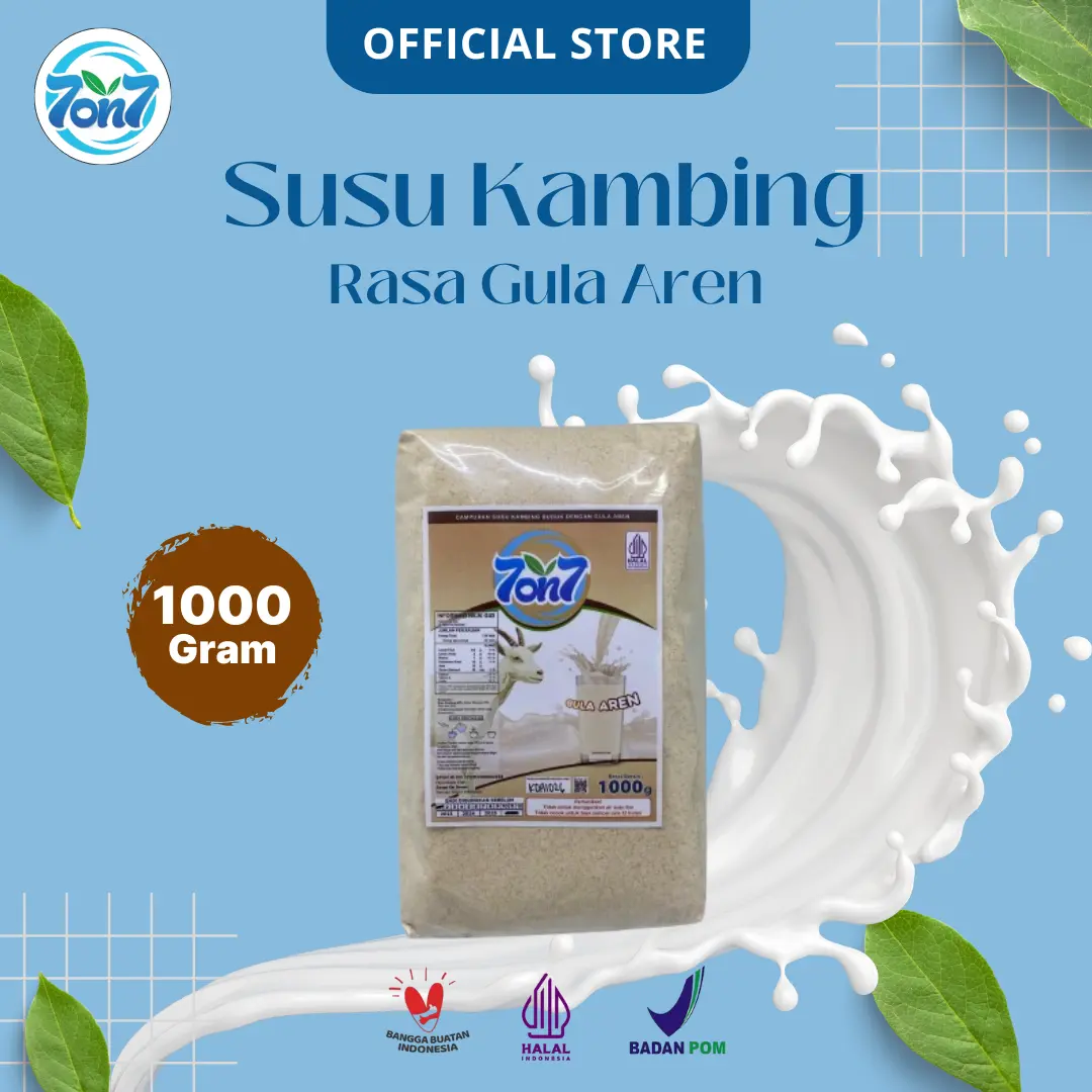 Susu Kambing Gula Aren Kemasan 1000gr Bubuk