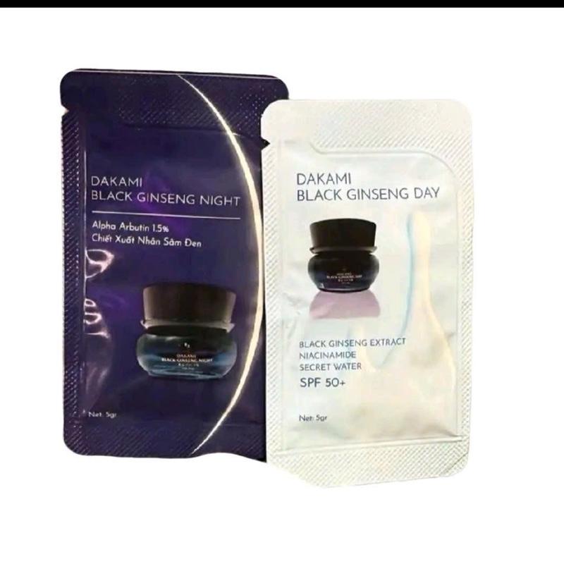  {Mẫu Mới Nhất} combo 2 Gói Mini Test Dakami Sâm Đen   1 ngày 5g+ 1 đêm 5g  