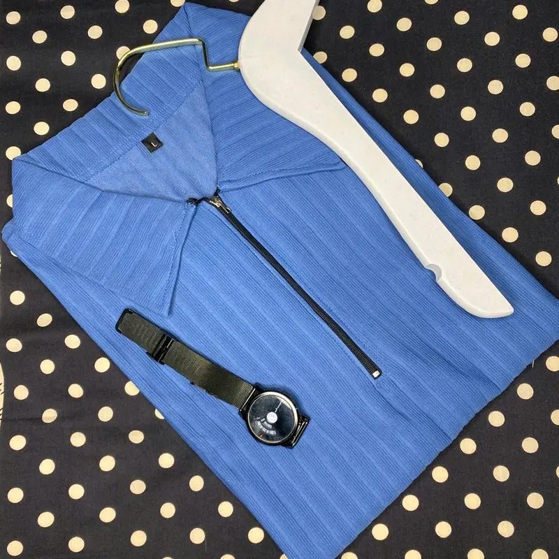 POLO.CO Kaos kerah katun knit premium model reguler untuk semua kebutuhan santai dan casual tipe lengan pendek Panjang Keren Pria Basic Navy 6