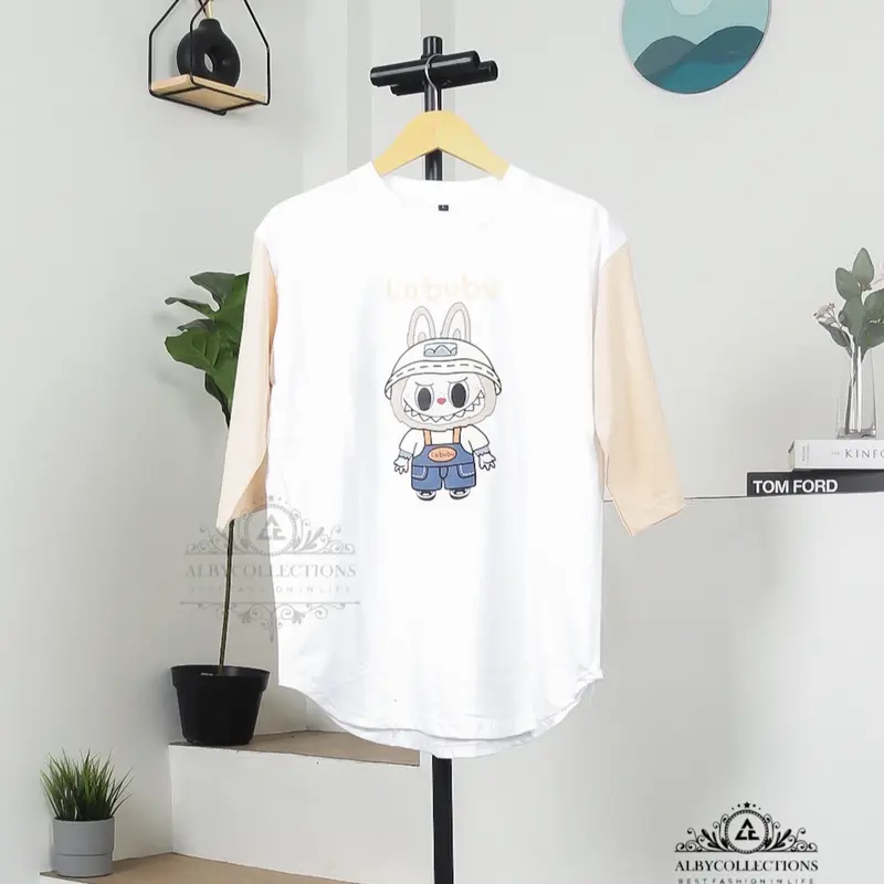 Kaos Wanita Oversize Labubu/Atasan Wanita Labubu 3