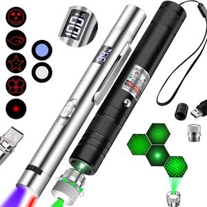 Set de 2 Piezas de Juguete Láser para Mascotas recargable por USB, Puntero Digital de Color Plata, 5 Modos Ajustables, Entrenamiento y Juego para Gatos y Perros