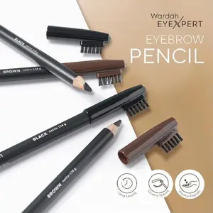 Wardah Eyexpert Eyebrow Pencil Brown - Pensil Alis Wardah Eyexpert Siap Pakai Warna Coklat untuk Tampilan Alis Natural