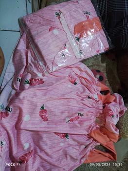 Product Review of AKS Setelan baju tidur wanita dewasa lengan kutung celana pendek bahan katun polyester adem licin serap keringat motif karakter animasi lucu full kancing fit to XXL big size jumbo kekinian terbaru set piyama perempuan remaja cocok untuk harian PY009 from z**a 0