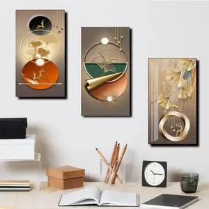 FLATSTONE HIASAN DINDING RUANG TAMU AESTHETIC BLUE CORAL FISH (15X30CM) ABSTRAK WALL DECOR PAJANGAN DINDING POSTER KAYU RUANGAN AESTHETIC KAMAR