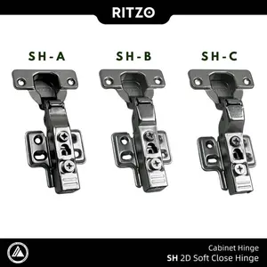 RITZO | SH 2D Oneway Soft Close Hinge | Engsel Sendok Kabinet 35mm