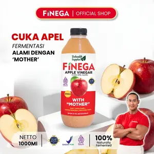 FINEGA CUKA APEL 1000ml Kemasan Plastik