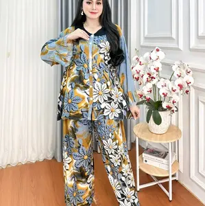 Marsya Setelan Jumbo Wanita Terbaru Vira Motif Viral dengan Tali Samping Resleting & Fungsi Busui Lingkar Dada 120cm Panjang Baju 75cm Celana 95cm