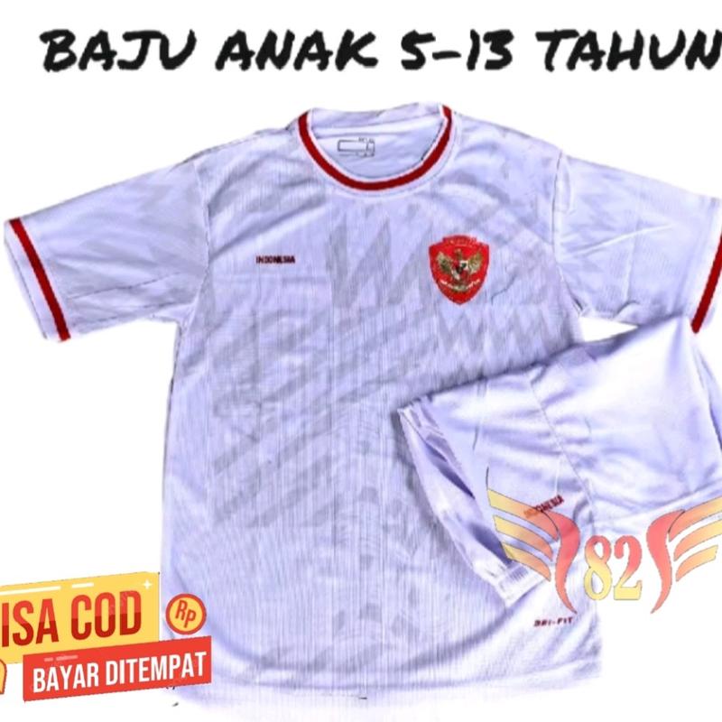Setelan Jersey Timnas Anak-Anak Usia 5-13 Tahun dengan Tambahan Nama dan Nomor Punggung Gratis - Outdoor, Celana Sport 2