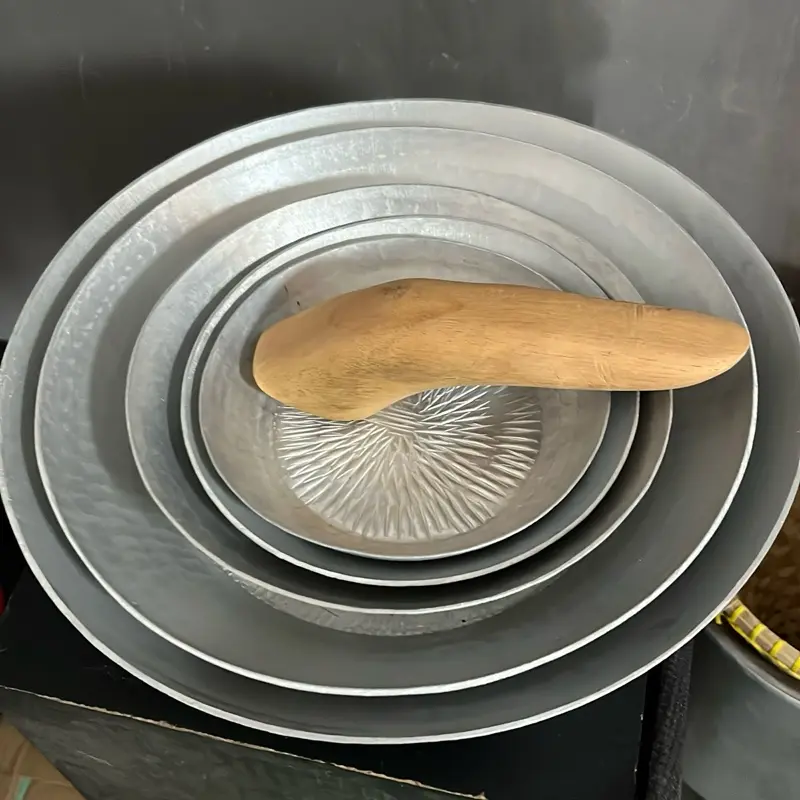 Cobek Aluminum Uk 15-17-20-25-30cm Free Ulekan Kithenware