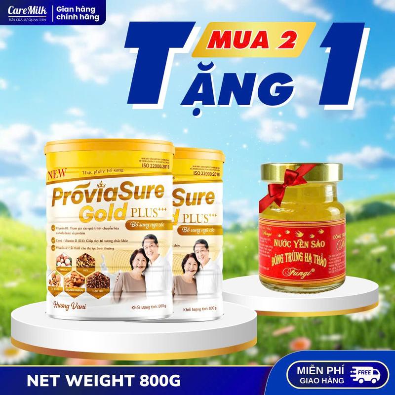 Mua 2 Tặng 1 Sữa Hạt Canxi Proviasure Gold - Bổ sung dinh dưỡng xương khớp - Thích hợp cho người ăn chay và người lớn tuổi 800g