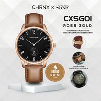 Gambar Jam Tangan Pria Kulit Fashion Anti Air Original Leather Chronox CXSG -  CHRNX x SGNR - Full Black, Tanpa Grafir dari Chronox.id Kota Administrasi Jakarta Pusat 4 Tokopedia
