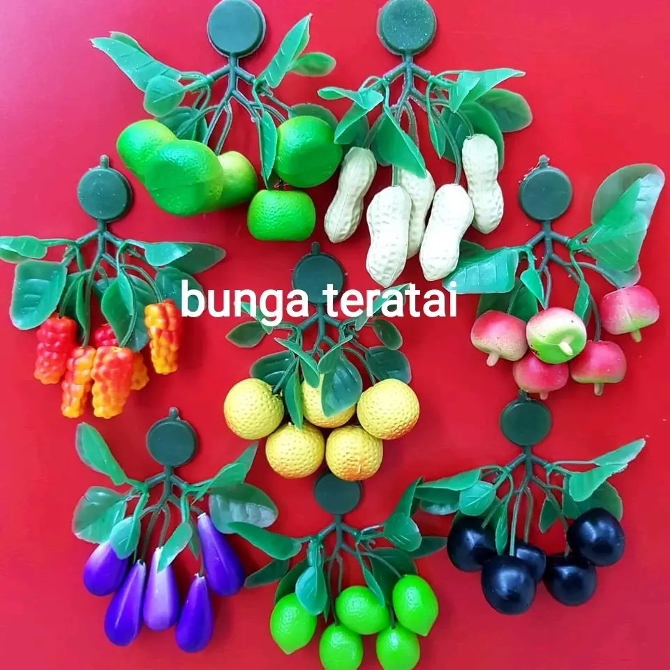 MAGNET KULKAS BUAH SAYUR ARTIFICIAL DEKORASI Besi Plastik