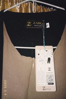 Product Review of ZARQA - Luna Gamis 2 | Abaya gamis sisesa Two Tone List Bisban Polos Muslim Turki Dewasa Remaja Lebaran terbaru 2025 Crinkle Mewah Maxi abaya santri Airflow Simple from f**m 3