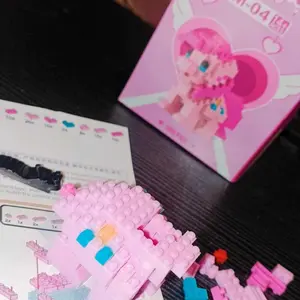 Mainan anak PUZZLE BALOK SUSUN 3D DIY Mainan Edukasi Bayi Puzzle Brick Mini Kartun Karakter Hadiah Toy Gift Nano Blok POP