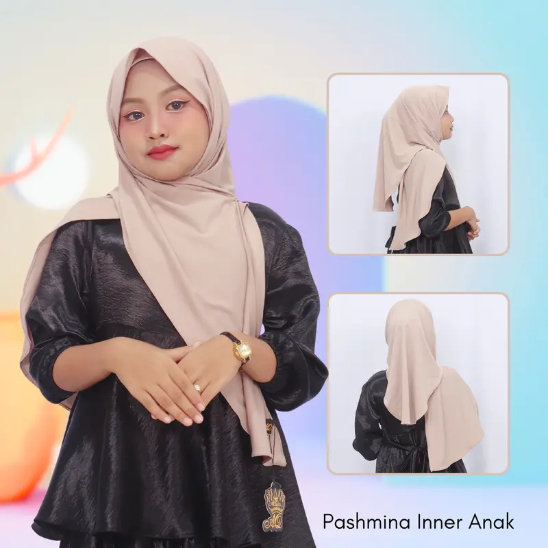 ALQIA Hijab // Pashmina Instan Inner Anak Remaja 7-10 Tahun 4