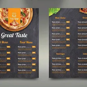 MENU A4 IVORY DAFTAR MENU MAKANAN RUMAH MAKAN / WARUNG / KAKI LIMA