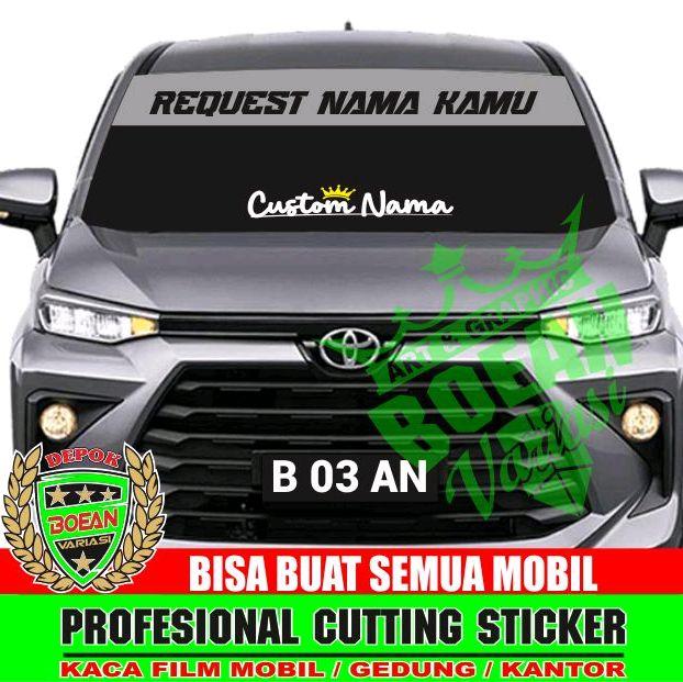 Cutting sticker kaca mobil sticker ceplong atau huruf bolong - Shop ...
