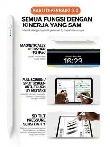 Stylus kapasitif universal untuk ponsel, tablet, layar sentuh, iPad Android, Huawei, Apple, Vivo, Xiaomi, OPPO, menggambar, dan layar sentuh otak.