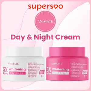 Animate 5x Active Whitening Day Cream & Night Cream Moisturizing