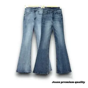 Celana Cutbray Gheisa Kancing 2 Highwaist wanita strecht// Gheisa jeans wanita premium//celana wanita Panjang