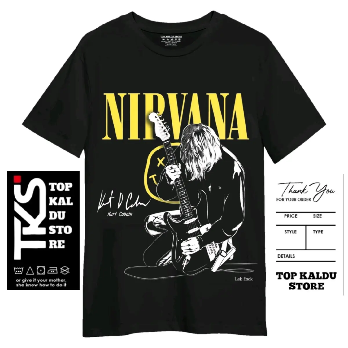 T-Shirt TKS KAOSID - SemiKatun24's - Baju Band / Kaos Distro Hitam Nyaman