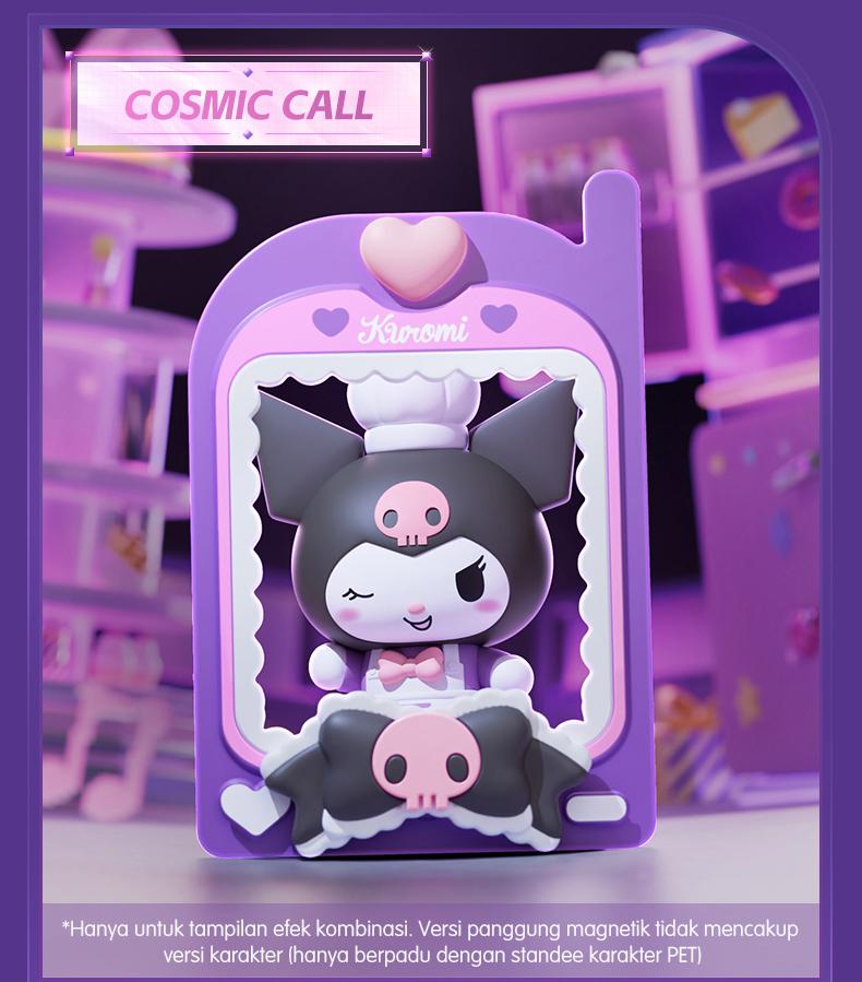 Blokees×Sanrio Blind Box Kuromi Ornamen Mini Action Figurine Mainan Plastik Lucu Kuromi Candy Series Figure Model BlindBox Dadoos Seri FUN 01