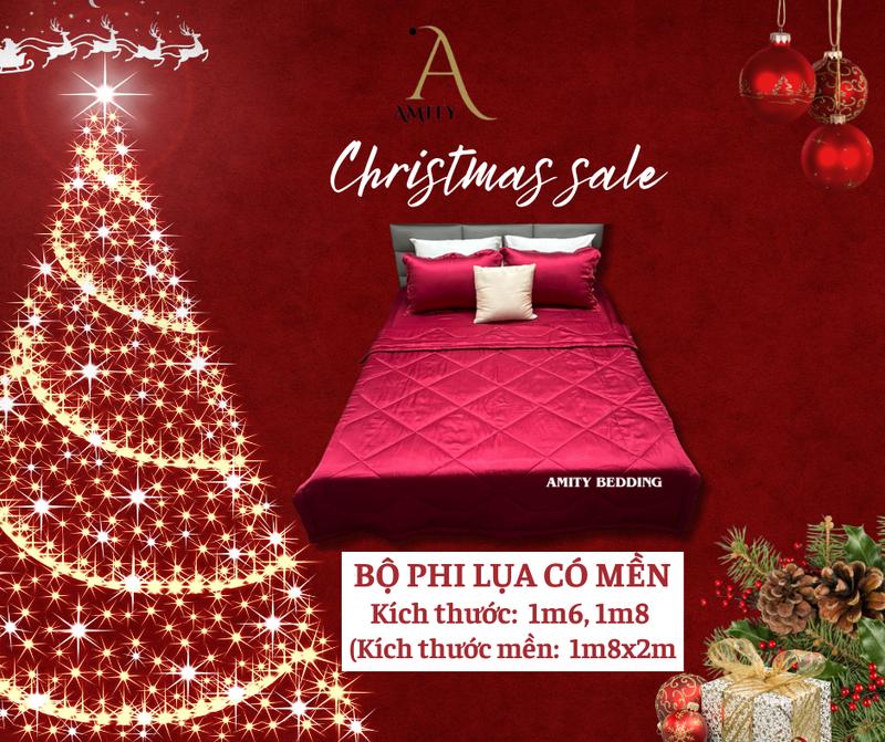  Bộ Chăn Ga Gối Phi Lụa set 5 món kích thước 1m6x2m 1m8x2m nhiều màu  Kích thước mền 1m8x2m  Amity Bedding 
