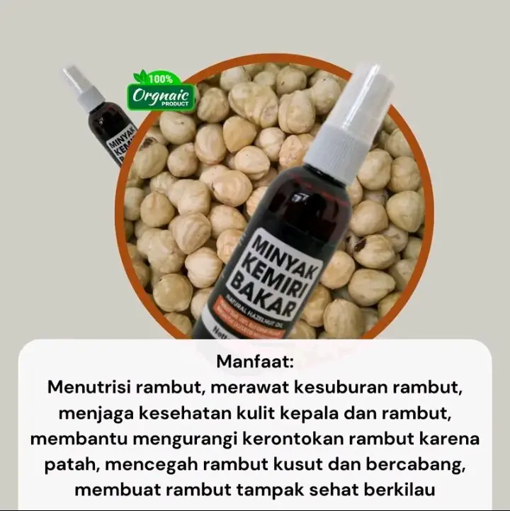 PROMO MINYAK KEMIRI BAKAR ORIGINAL UNTUK MENUMBUHKAN RAMBUT DAN RAMBUT JENGOT