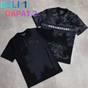 [ PESTA THR ] TEBUS MURAH BELI 1 DAPAT 2 Promo Terbatas Beli 1 dapat 2 item kaos Cotton Combed 24s High Quality