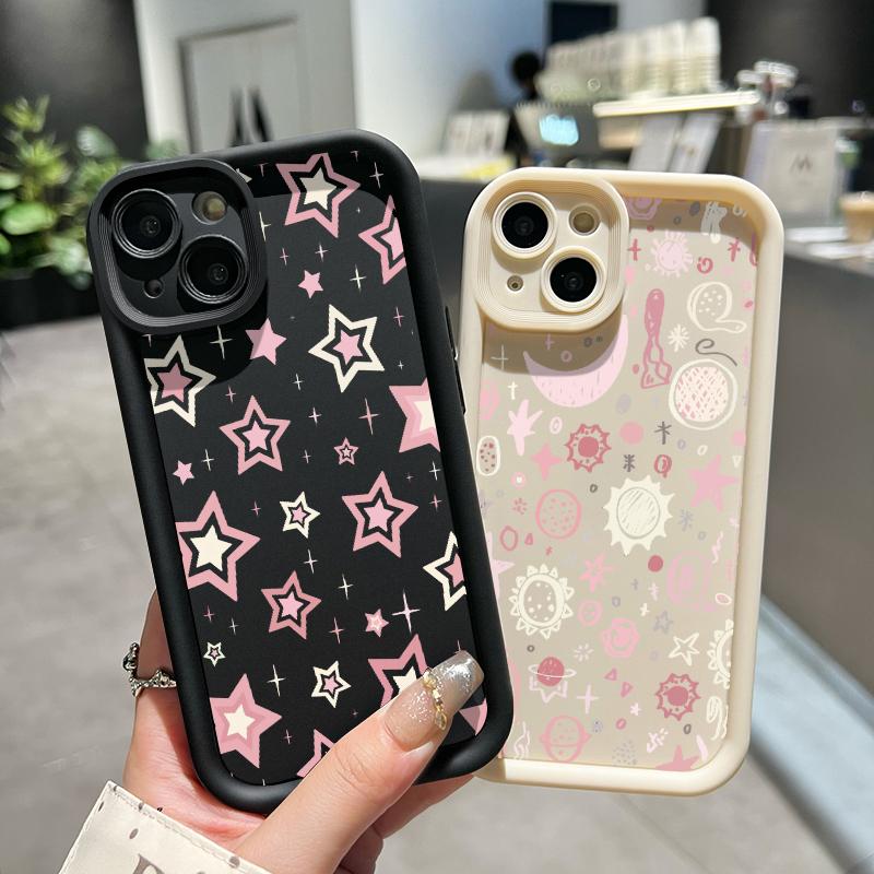 Casing Hp Untuk VIVO Y66 Y67 V5 V5s V5 Lite Case Hp Pola bintang kartun Cesing Silikon lembut Casing ponsel Anti guncangan Kasing pelindung lensa Kesing Softcase 5