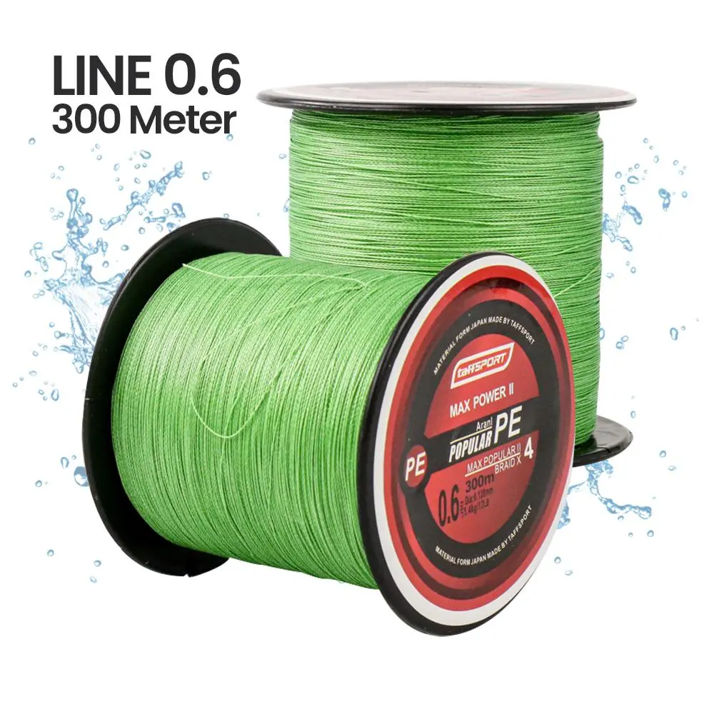 0.6 : 0.128 mm 6 kg Hijau 300 M