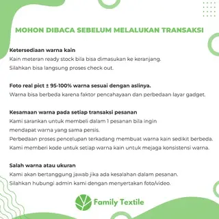 Kain Katun Toyobo Premium 1/2 Meter Seri 2 1