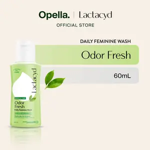Lactacyd Odor Fresh Feminine Wash 60mL-  Pembersih Kewanitaan untuk Bebas Bau Tak Sedap 24 Jam
